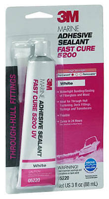 3M 05220 Marine Adhesive Sealant Fast Cure 5200, White, 3-oz. – Quantity 1