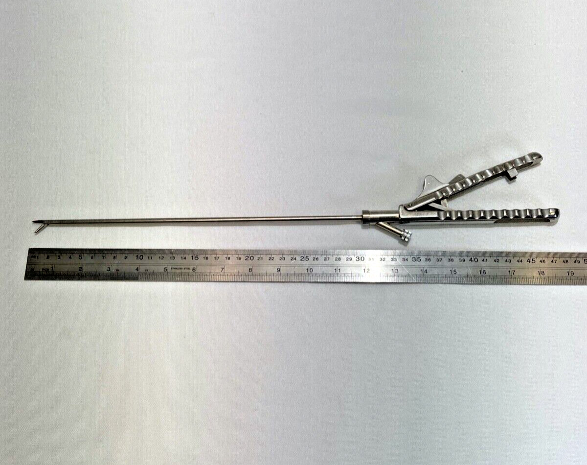 Stainless Steel Self Righting Single Action T/C Jaw Laparoscopic Needle Holder
