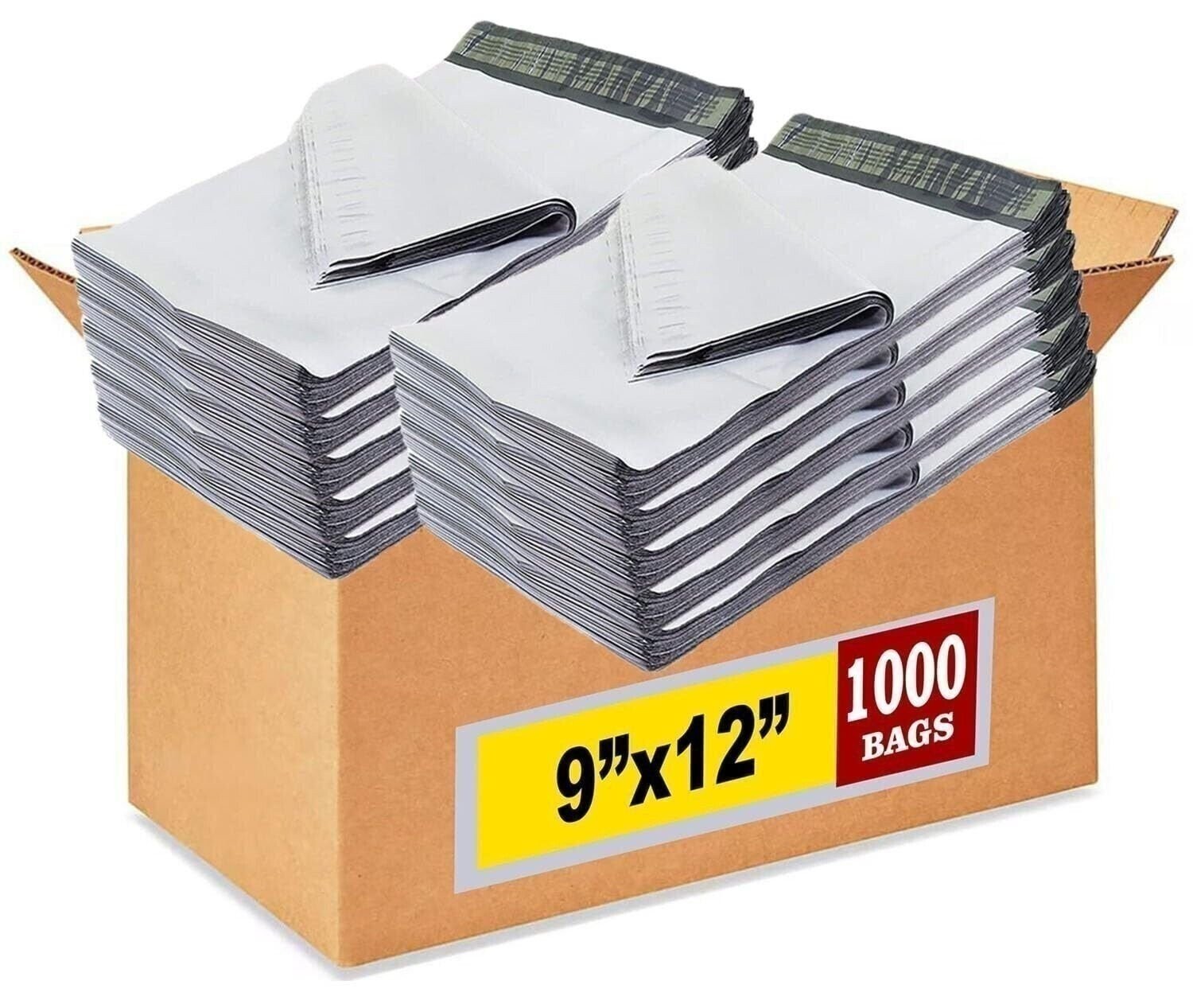 1000x Poly Mailers Shipping Bags Envelopes Premium Bag 9×12 2 Mil