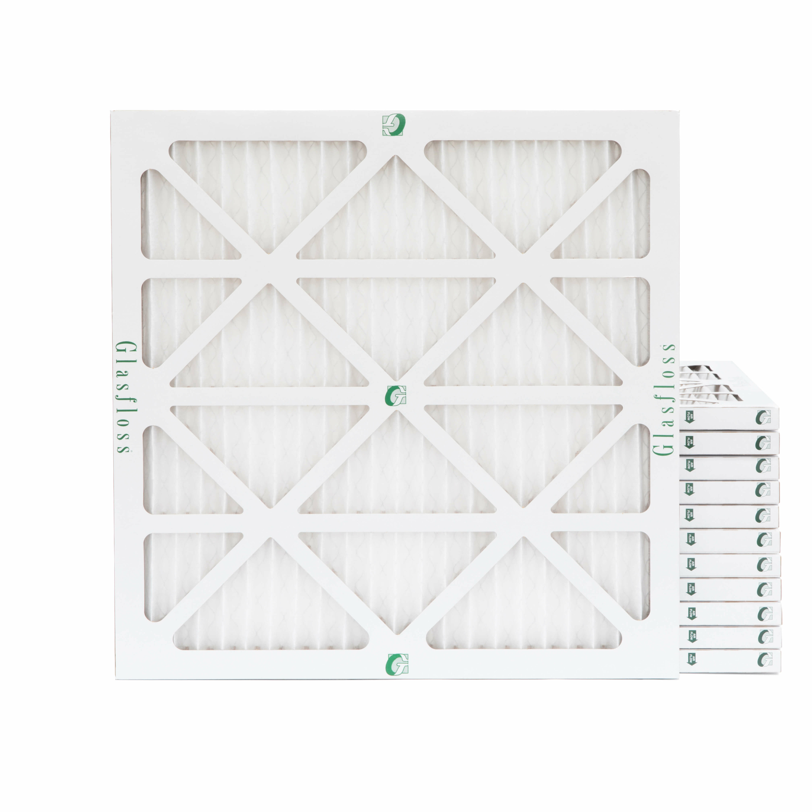12x12x1 MERV 10 Pleated Air Filters. 12 PACK. Actual Size: 11-1/2 x 11-1/2 x 7/8