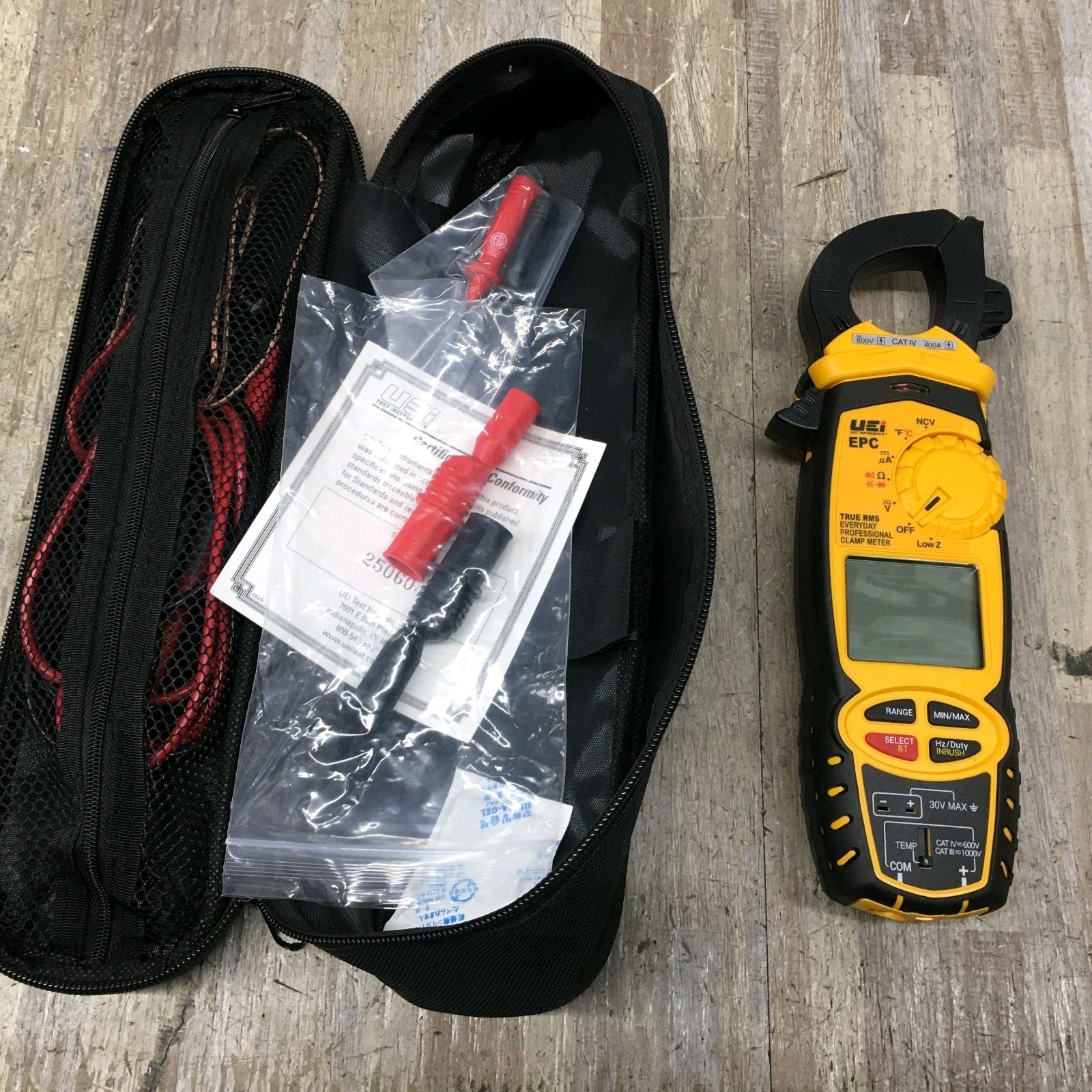 UEi EPC True RMS Wireless Clamp Meter for HVACR 400A, Temperature, Inrush, new