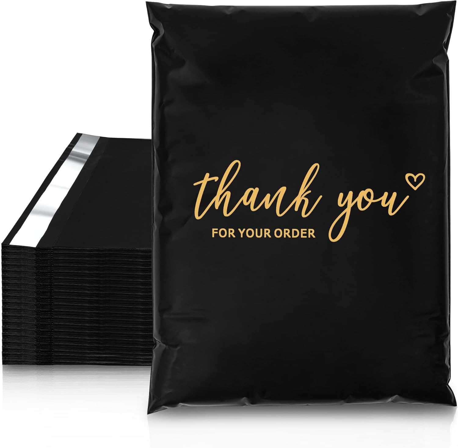 Thank You Poly Mailer 10×13 Inch 100 PCS, Shipping Bags for Clothing, Packaging