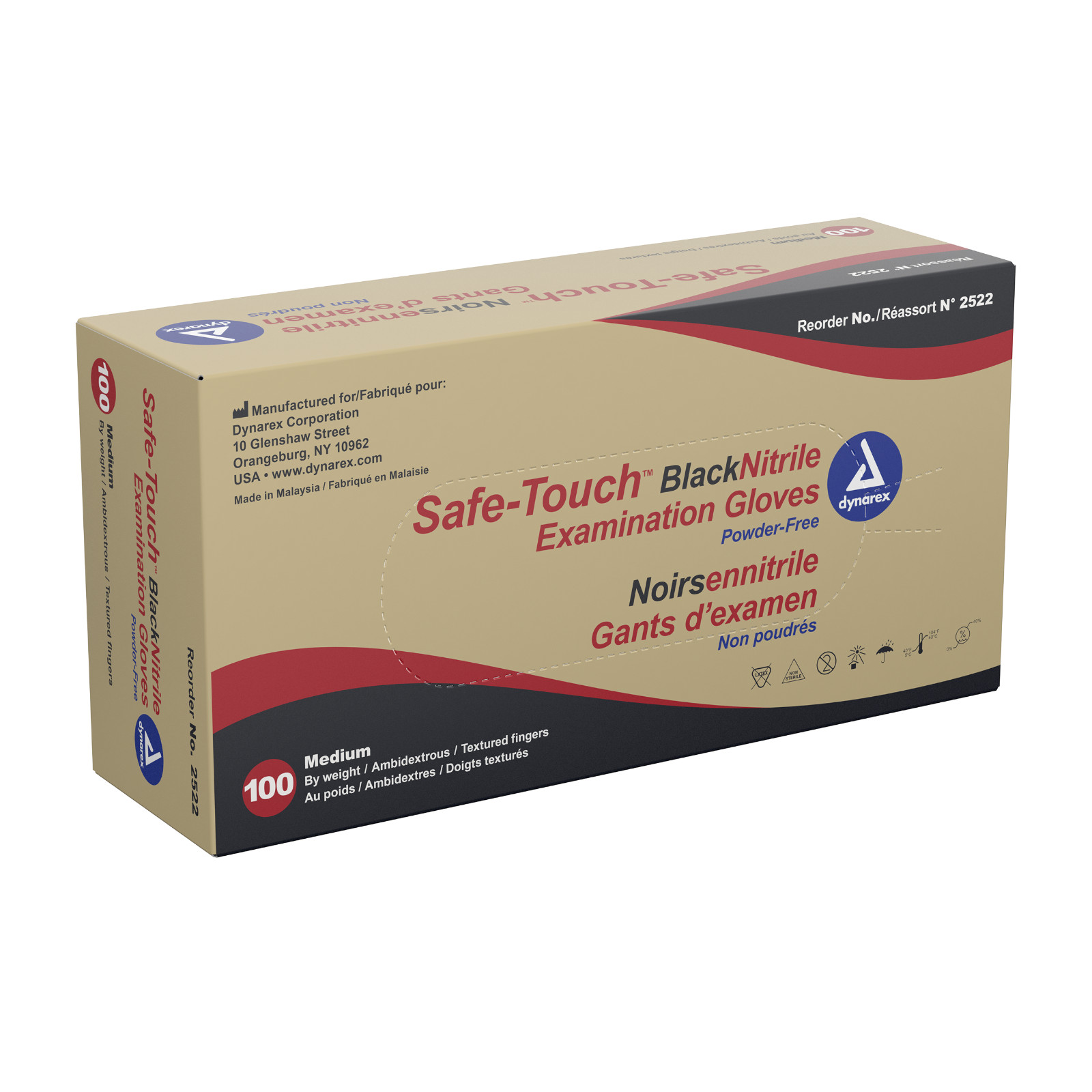 Dynarex Nitrile/Vinyl/Latex Exam Gloves Powder Free – Select Size and Qty