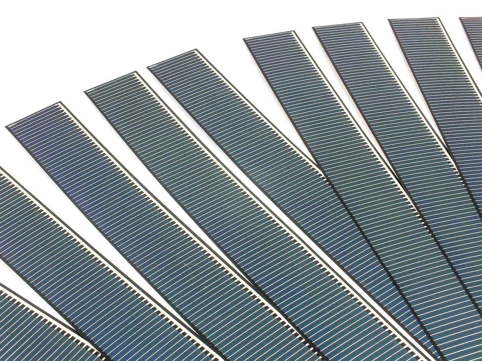 Solopower 14.5″ x 1.5″ Flexible and Lightweight 1.25W CIGS Solar Cell -Lot of 10