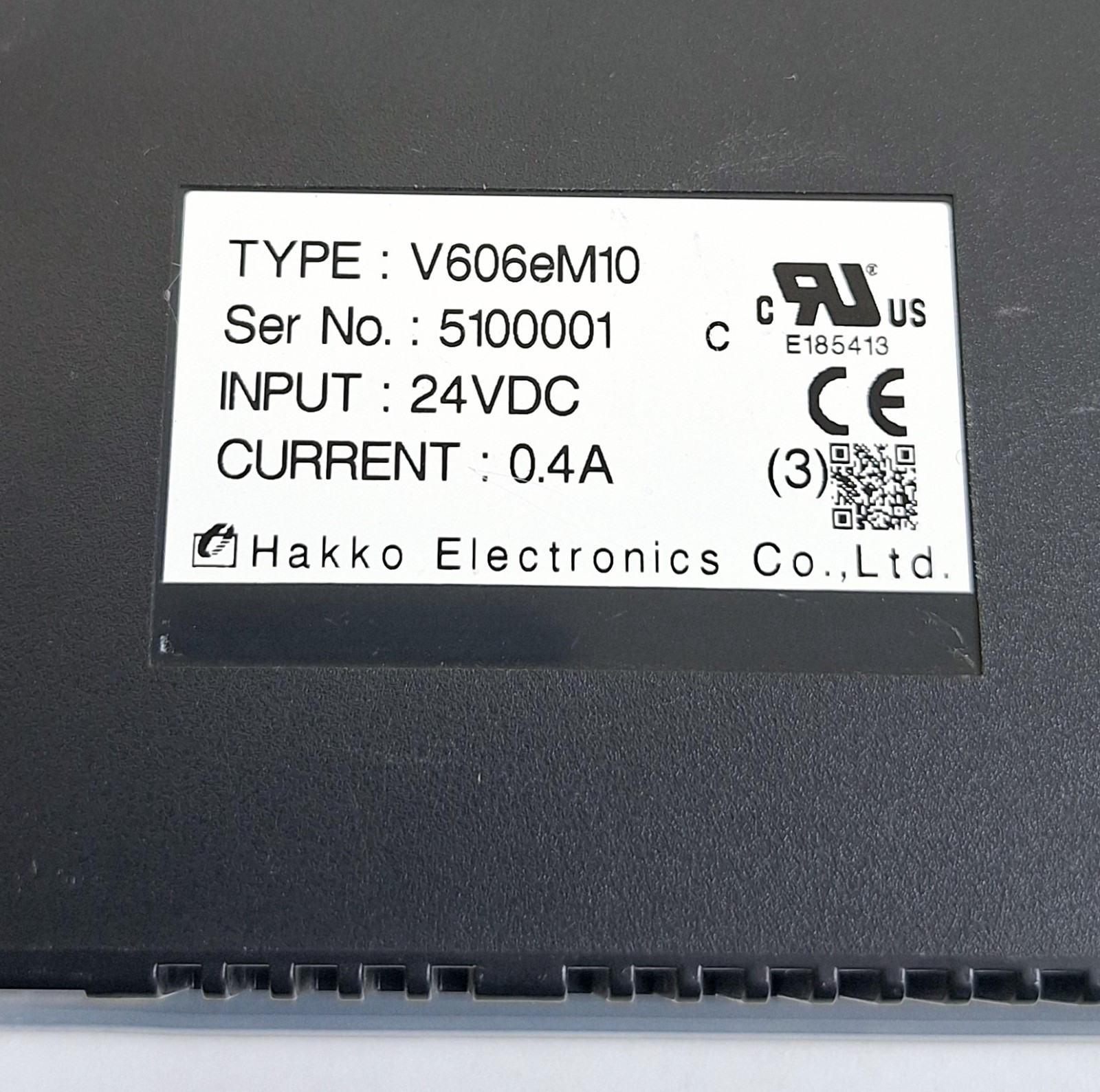 Hakko Electronics V606eM10 Touch Screen Interface 24VDC 0.4A