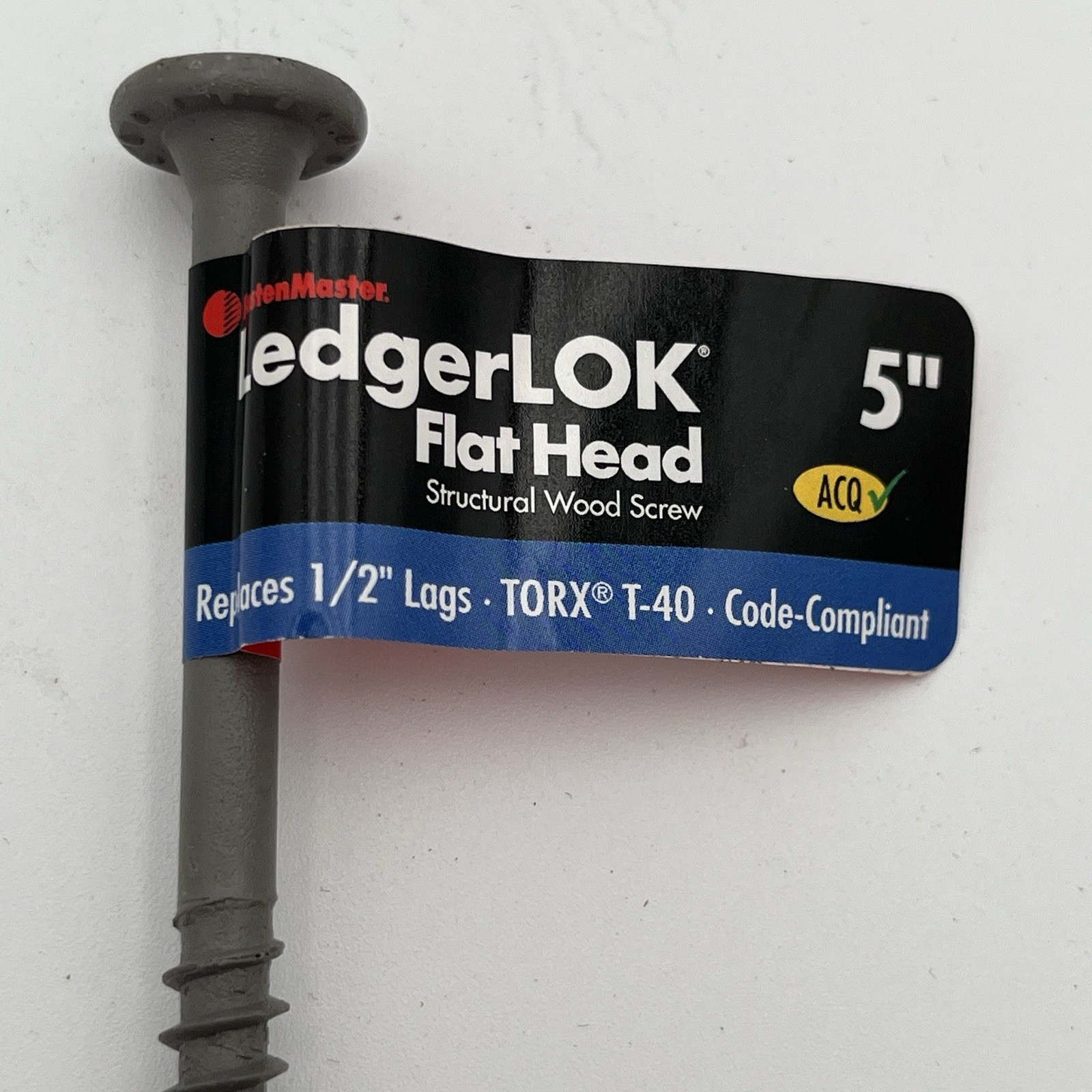 NEW!! 131 Pack FastenMaster LedgerLOK 5 Inch Flat Head Ledger Board Screws