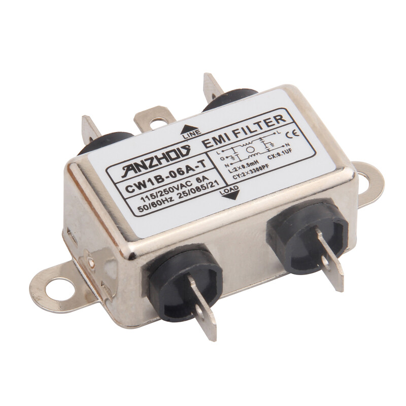 1X EMI FILTER 115/250VAC 10A 6A 3A power filter CW1B-10A-T CW1B-6A-T CW1B-3A-T