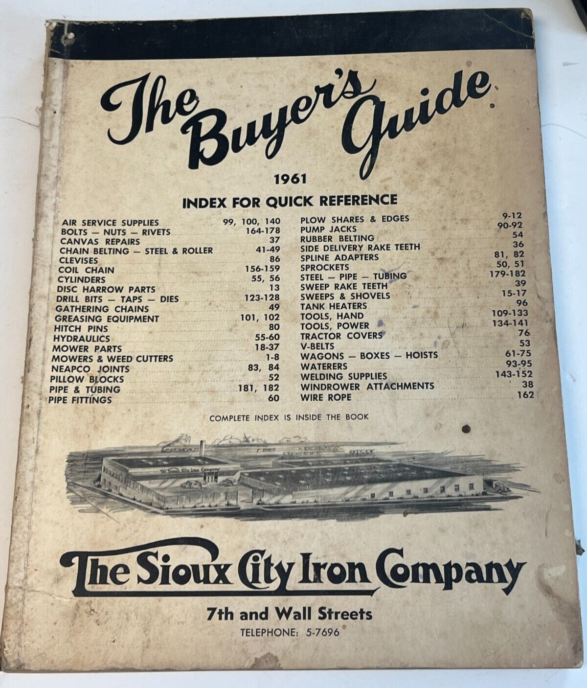 1961 The Buyer’s Guide The Sioux City Iron Company
