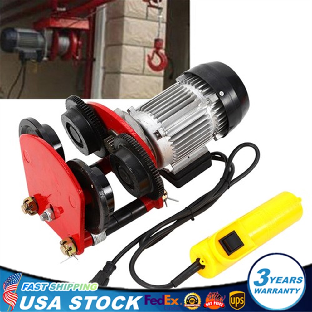 1 Ton Electric Chain Hoist Motor Speed 1400r/Min Power Trolley 500w