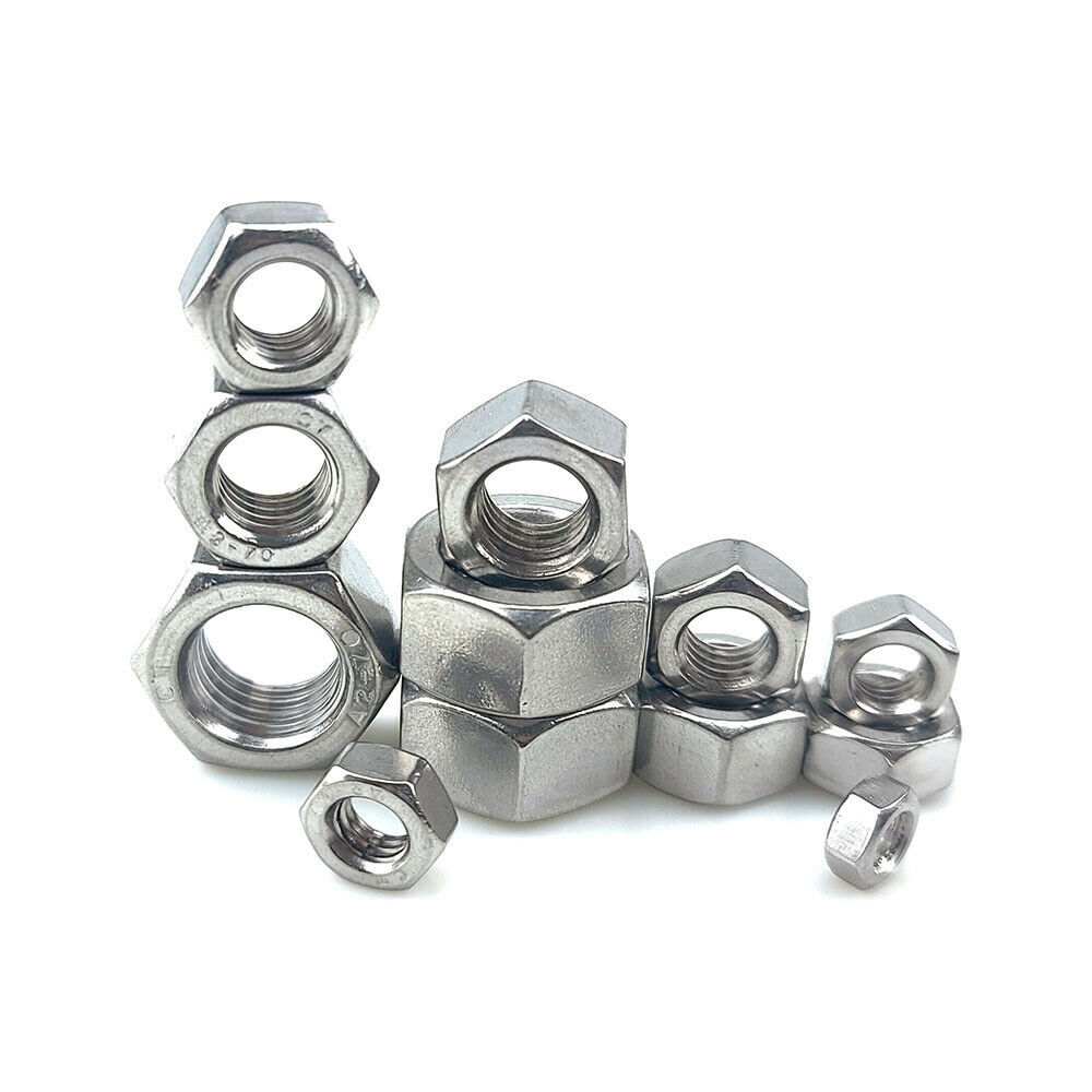 Hex Full Nuts Left Hand Thread Nut Hexagon Nut M4 M5 M6 M8 M10 M12 M14 M16M18M20