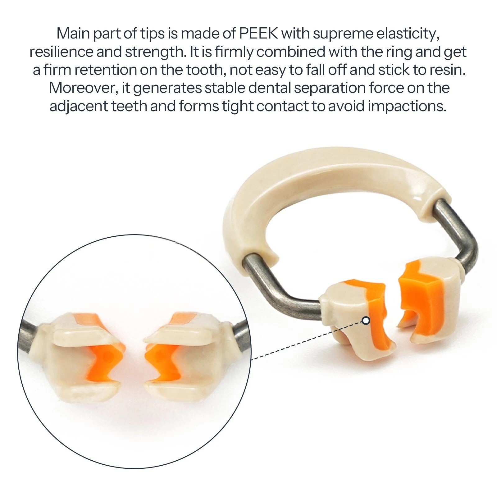 Dental Matrix Bands Ring Sectional Matrice Clamp 3D Separator Fit for Garrison