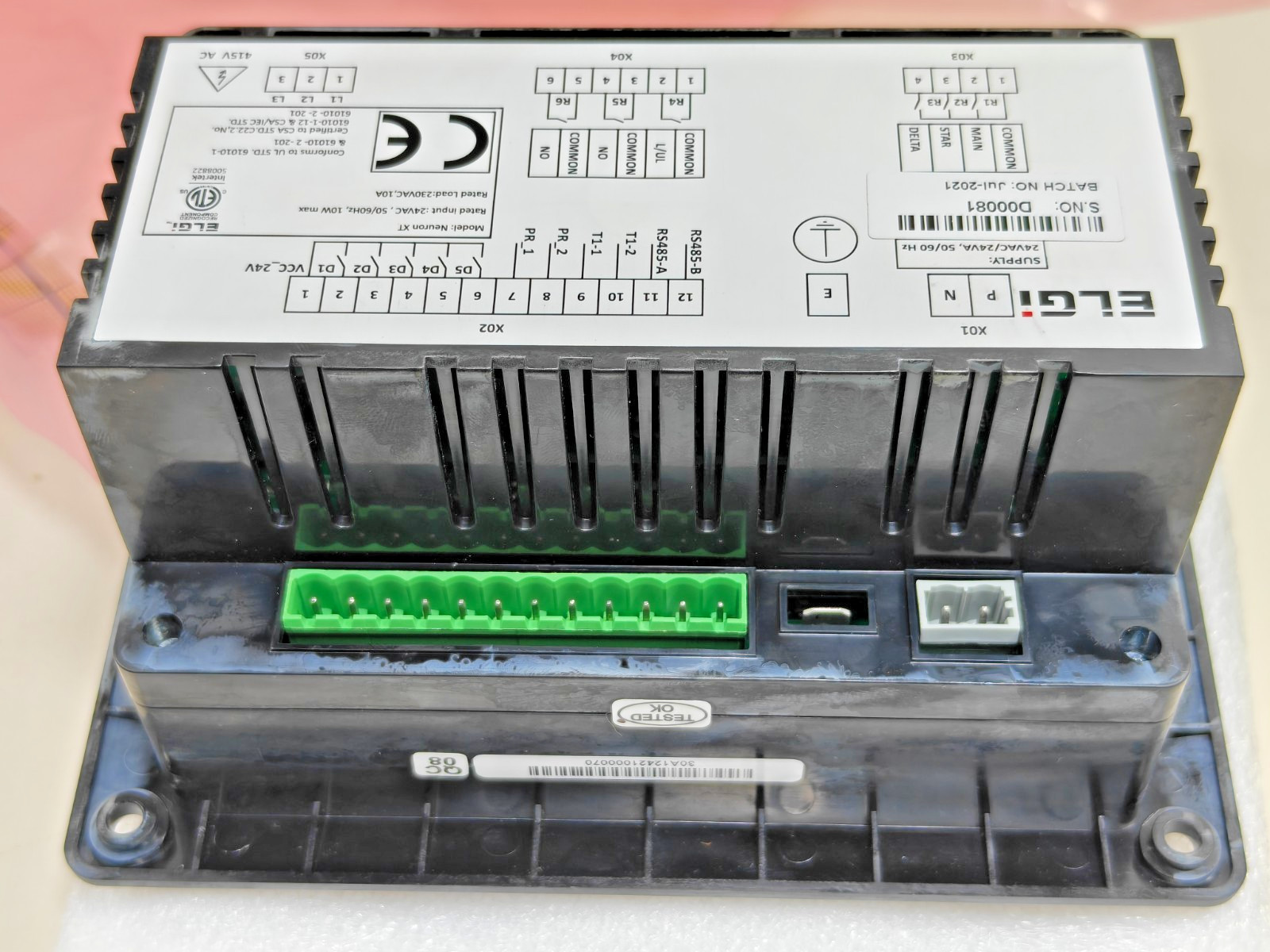 ATS ELGI Neuron XT Air Compressor Controller Panel 24VAC , 50/60Hz , 10W max