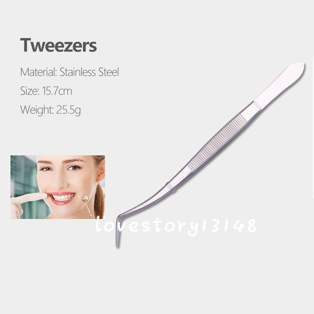 Dental Set Dentist Teeth Oral Clean Probe Tweezers Stainless Steel Tools Choose