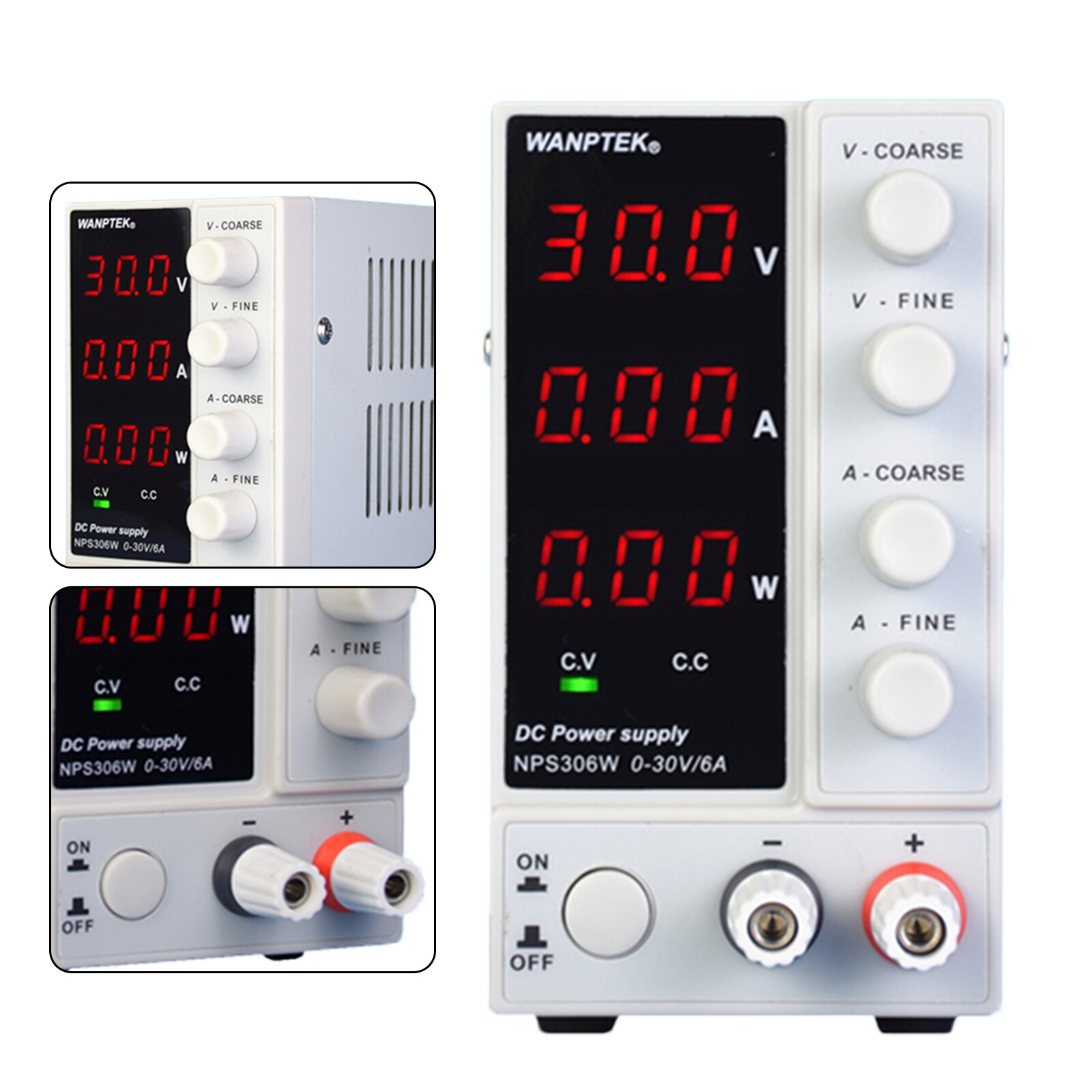 Power Supply Variable Adjustable Bench Switching Regulated LED Display DC 30V 6A