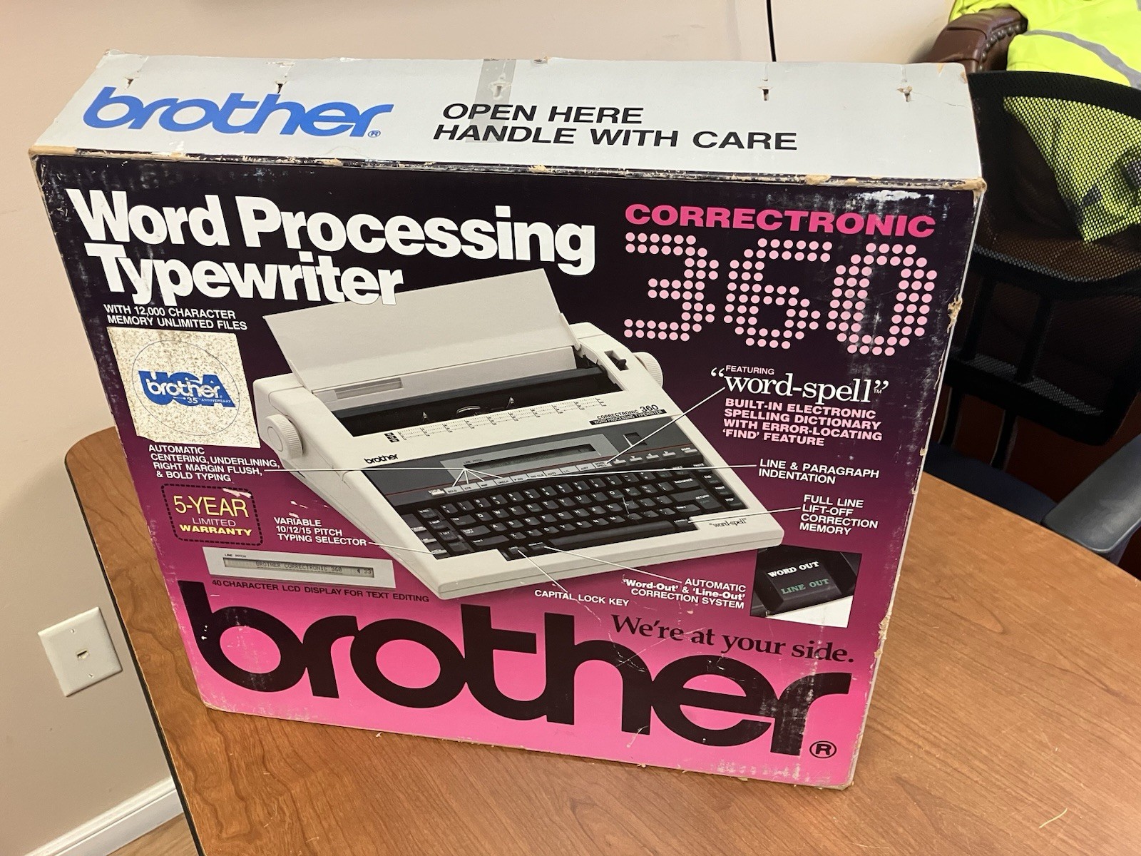 Brother Correctronic 360 Typewriter Word-Spell Word Processing WORKS