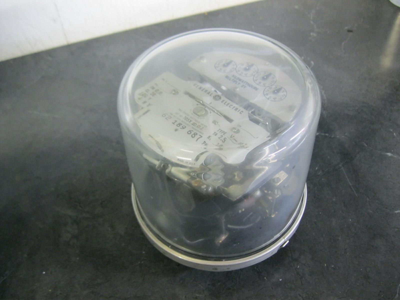 GE General Electric 705X10G1 Type V-65S Two Stator Watthour Meter, 120V, 4WY
