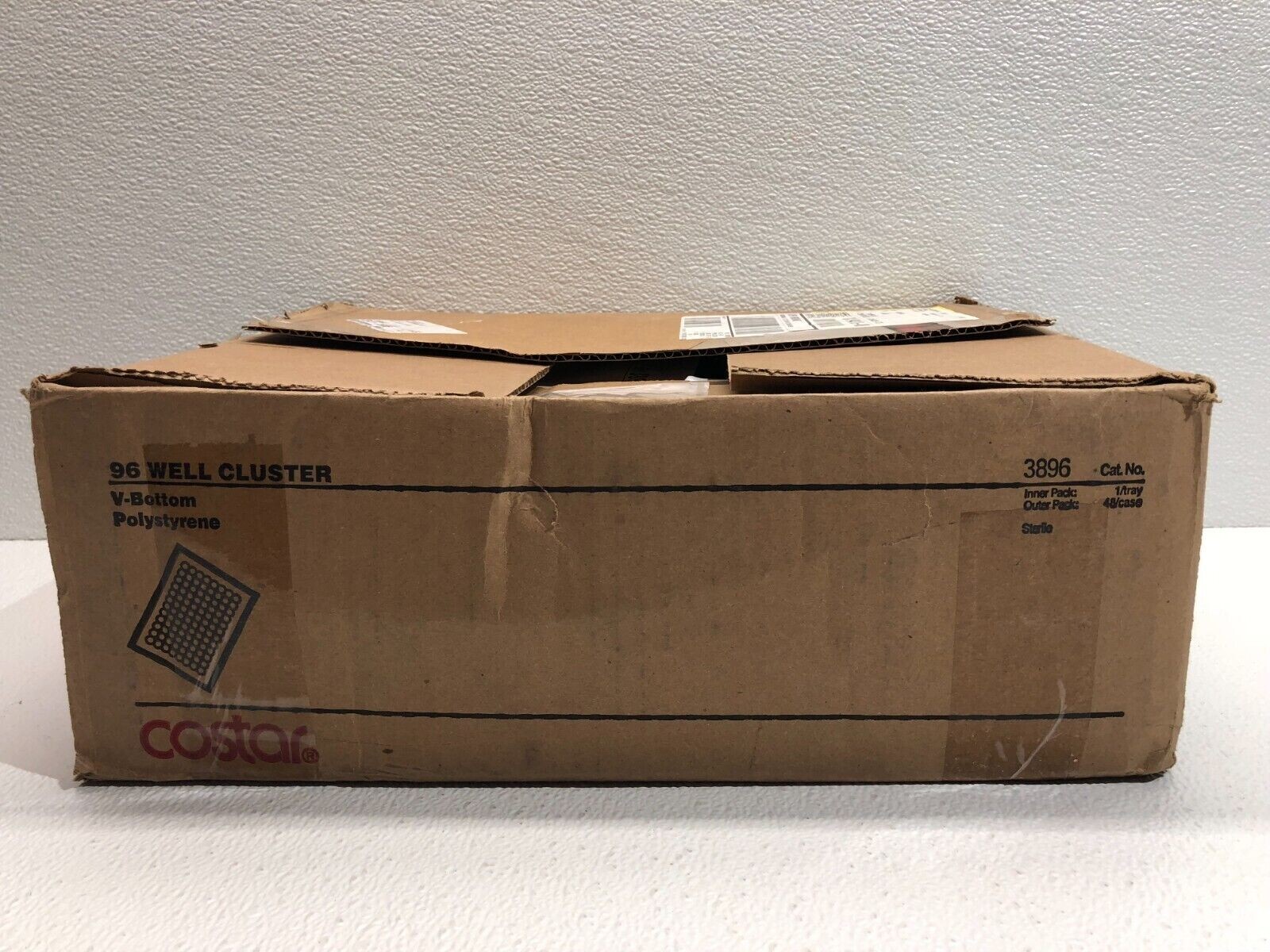 Corning Cat No 3896 Costar Assay Plate 96 Well V-Bottom No Lid Polystyrene Lot