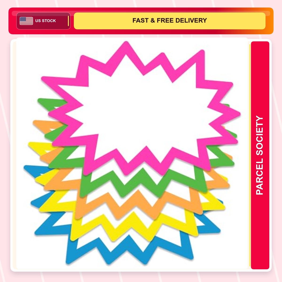 Starburst Signs 2×3 Neon 100.0 Count Stickers 100pcs Price Tags Garage Estate