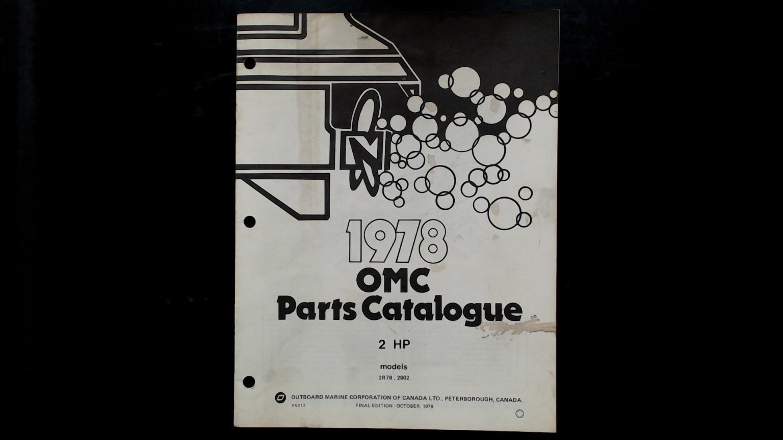 OMC 2 HP 1978 Parts Catalogue 2R78 2802 Outboard Marine Manual