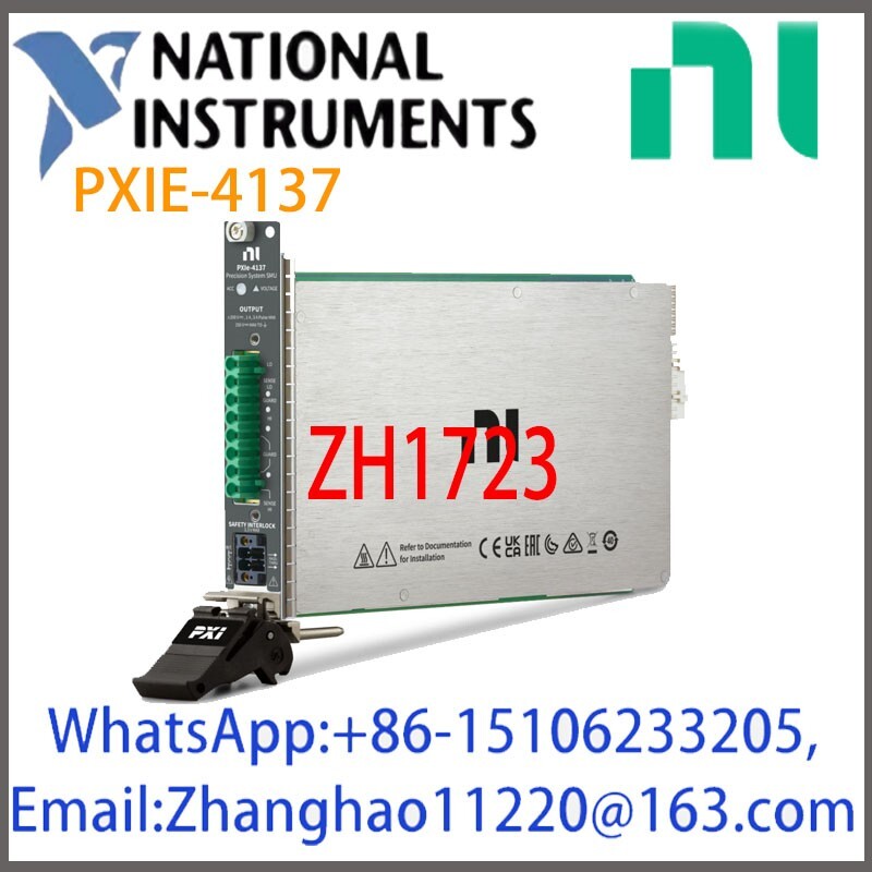 NI PXIe-4137 783761-01 ±200 V, ±1 A DC, ±3 A pulse, 40 W DC, 100 fA precision