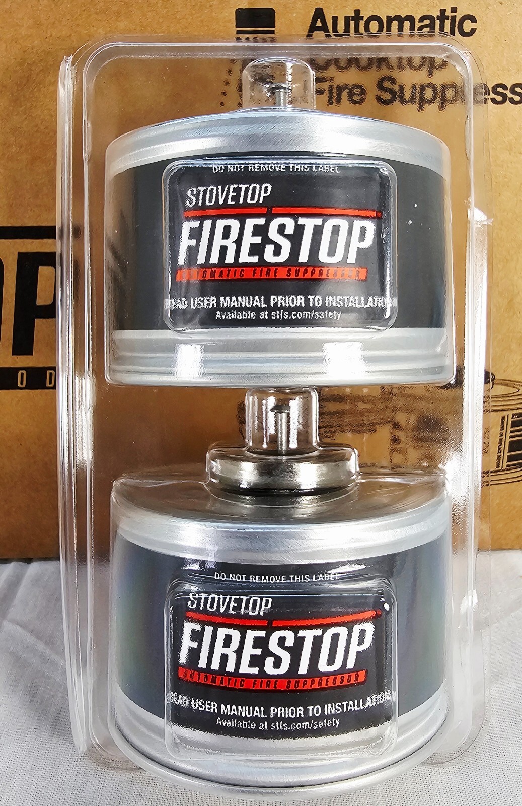 NEW – StoveTop FireStop 675-3D RangeHood Fire Suppressor 2 Pack – April 2031