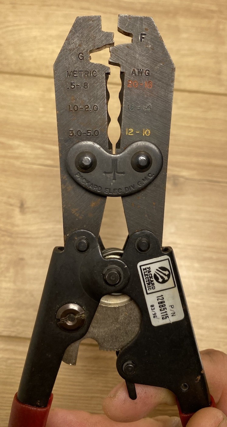 Packard Electric 12085115 Ratcheting Terminal Crimp Tool Delphi GM Wire Crimper