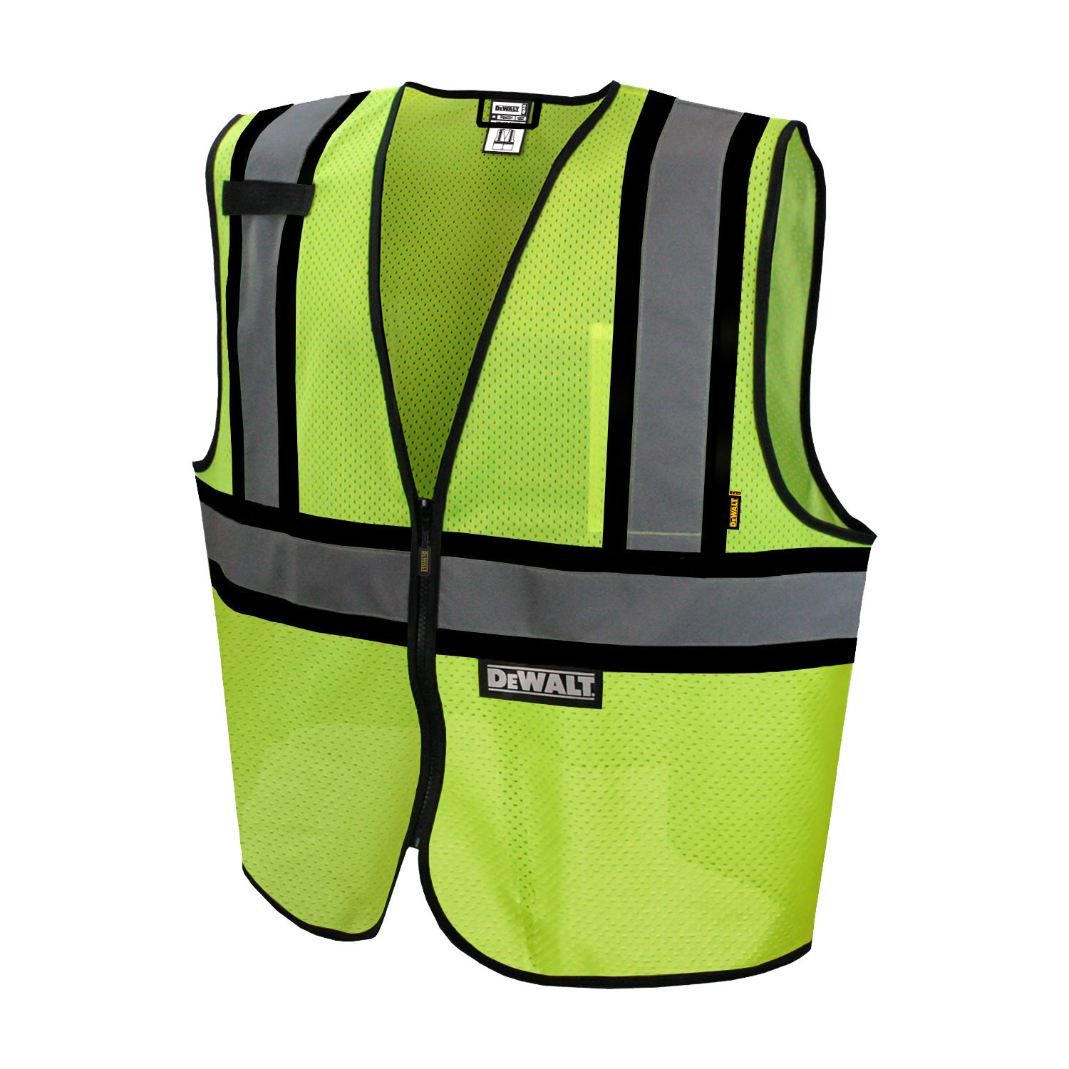 DEWALT DSV221 Contrasting Trim Class 2 Safety Vest, ANSI/ ISEA 107-2010