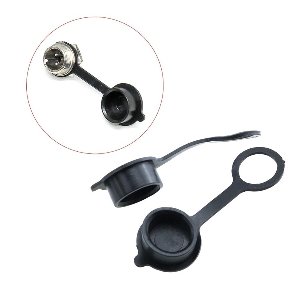 2PCS GX12 Aviation Connector Plug Cover Dust Metal Protective Caps Waterproof