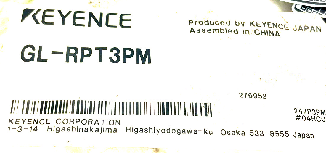 NEW KEYENCE GL-RPT3PM CONNECTION CABLE GLRPT3PM
