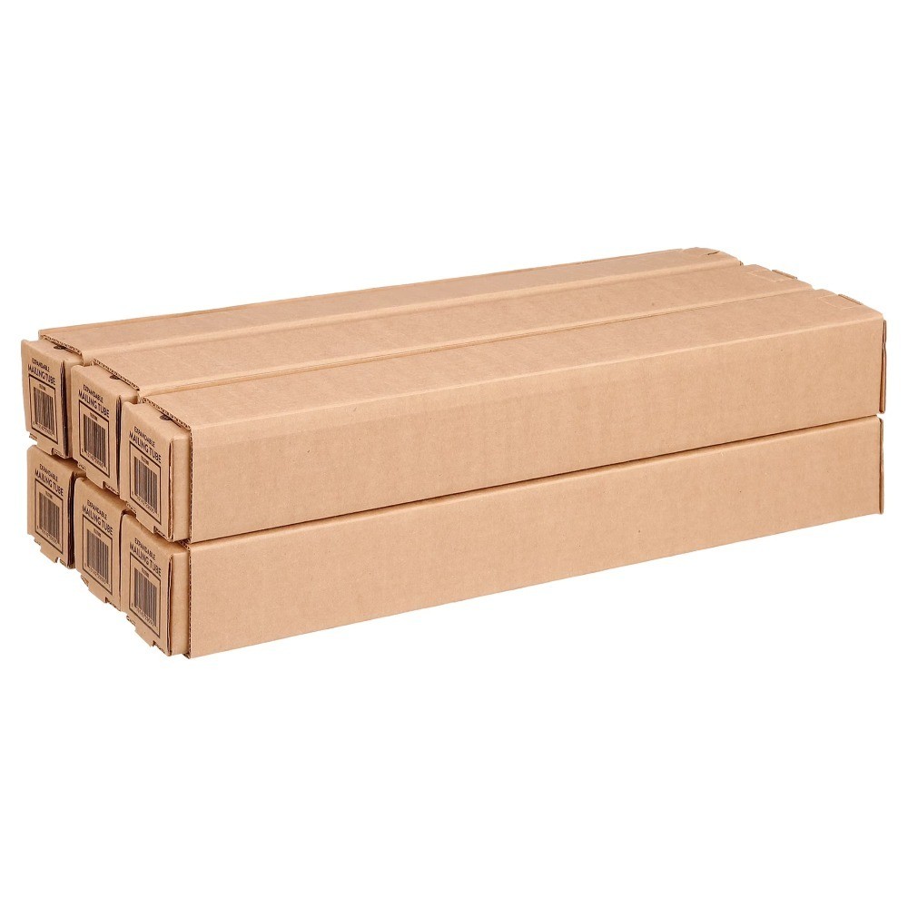 Corrugated Telescoping Square Mailing Shipping Tube 20 to 38 Inches 2.5×2.5