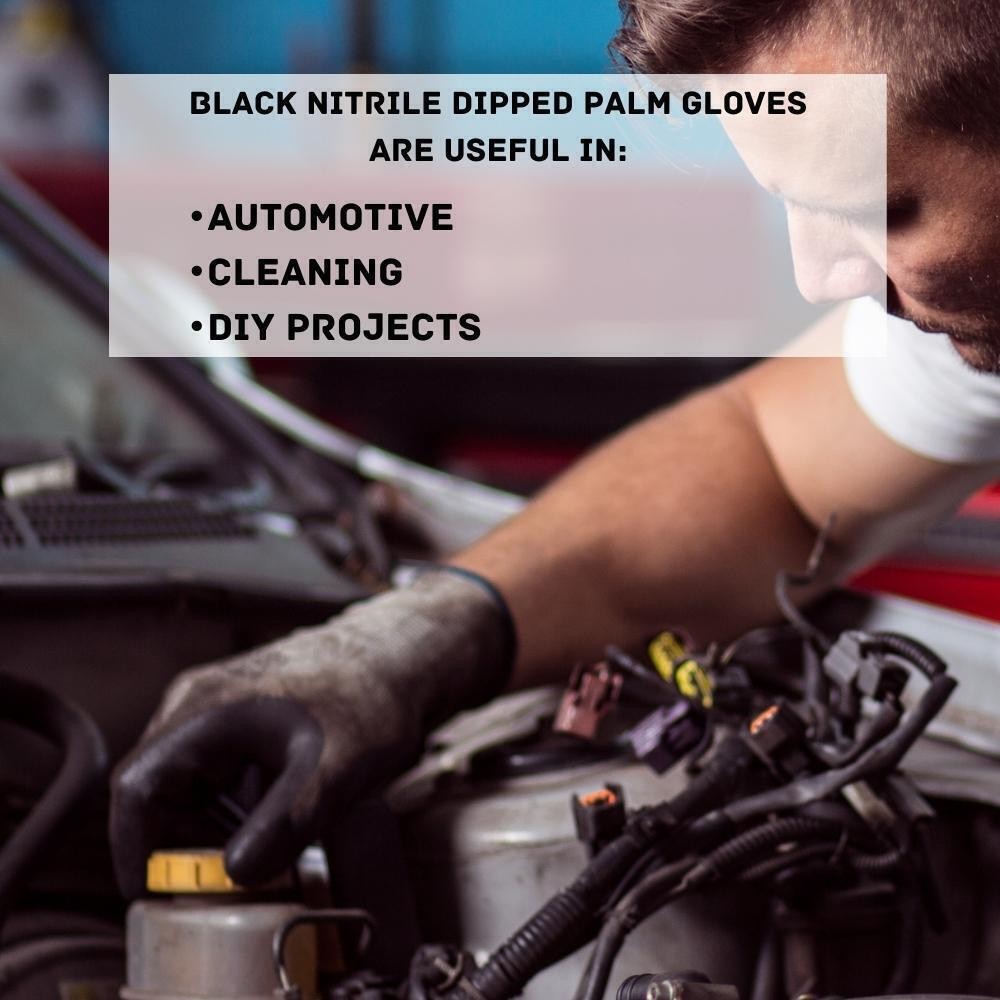 Grey Nitrile Dipped Cut Resistant Industrial Work Gloves, Size: S/M/L/XL/2XL