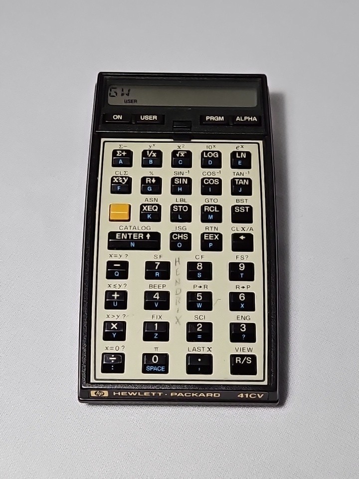 C-141 TOLD Program Installed Hewlett Packard HP 41C Alpha-Numeric Calculator