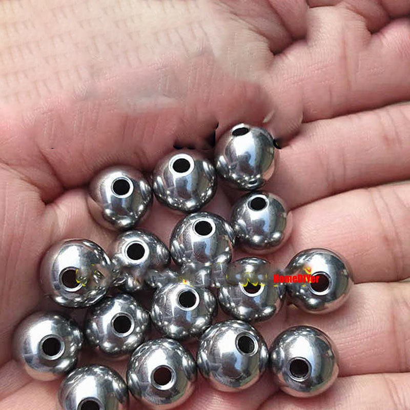 Dia 2mm-60mm Solid Stainless Steel Through Hole Balls Smooth Drilling Steel Ball