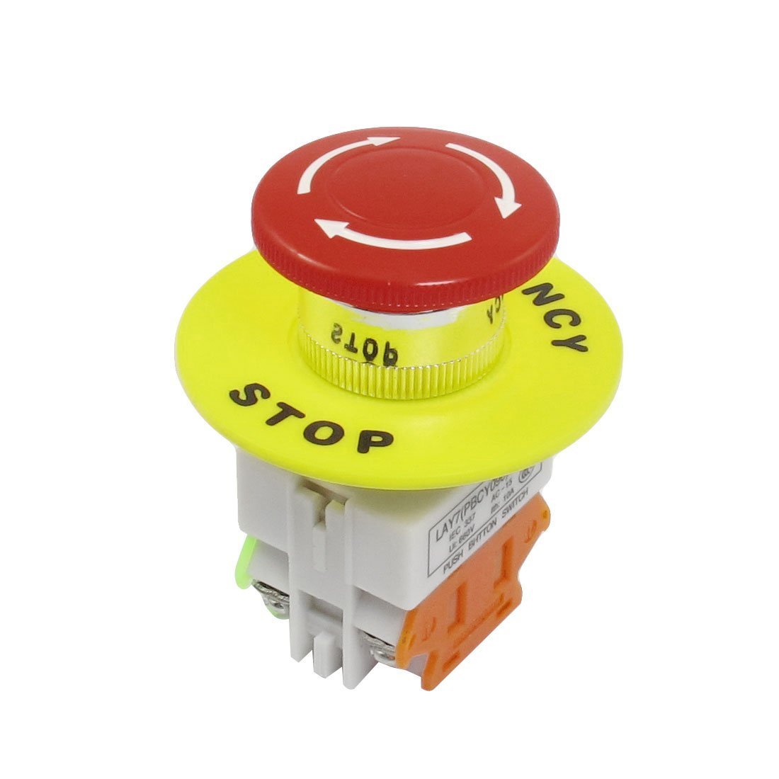 2 Pcs x Red Mushroom Emergency Stop Push Button Switch NO + NC 22mm CNC Gecko
