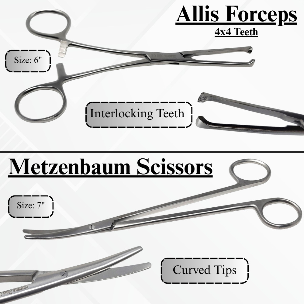 22 Pcs Spay Pack General Surgery Surgical Instruments Stainless Steel CE