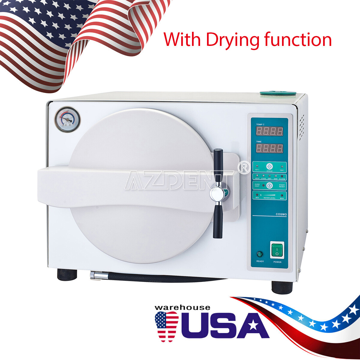 18L/22L Dental Autoclave Steam Sterilizer Medical Class B Drying/w/ Printer