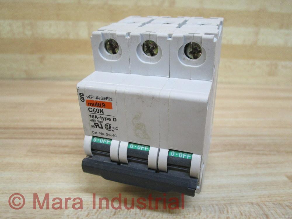 Merlin Gerin 24540 Square D Breaker 16A MG24540 Schneider