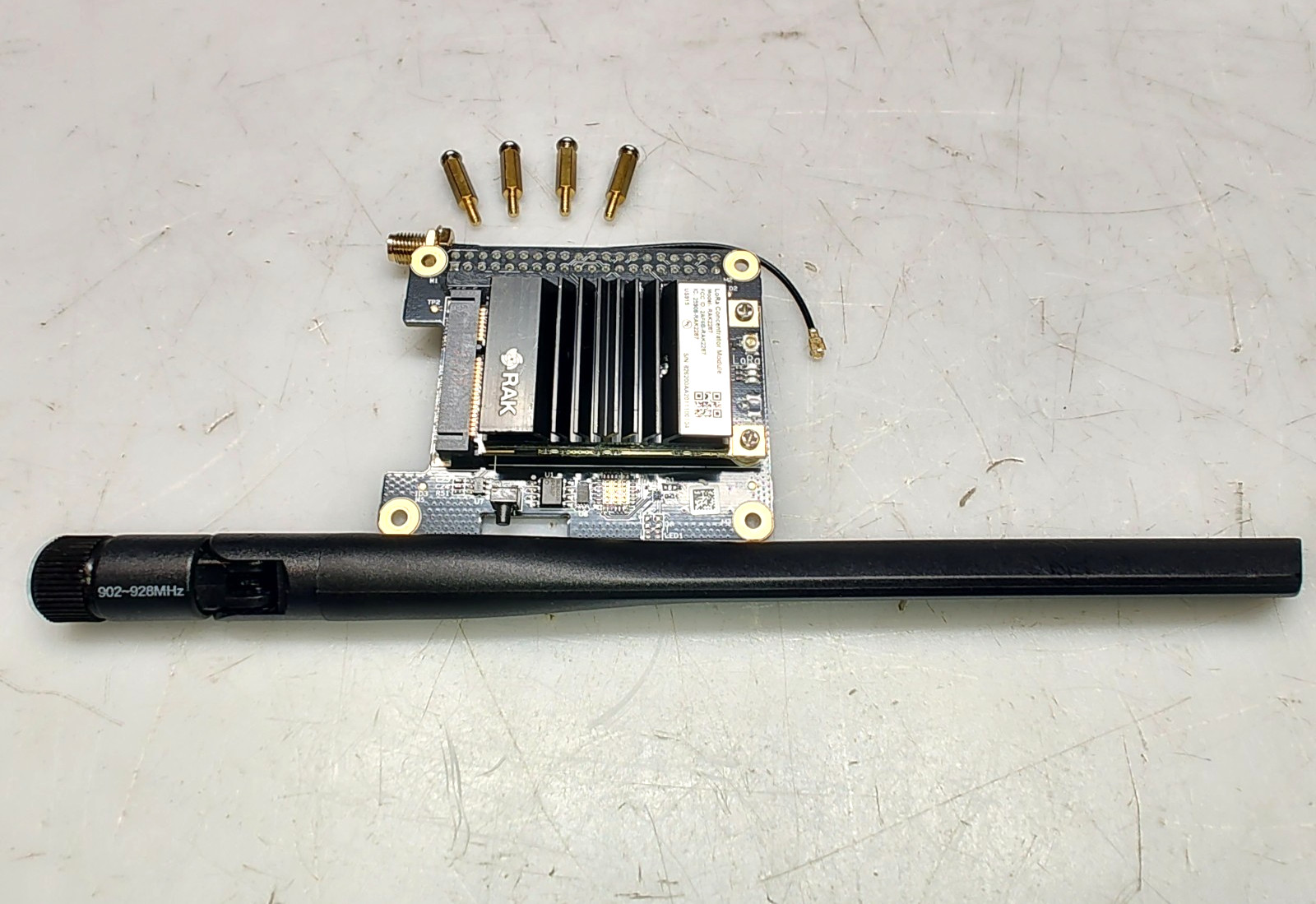 RAK2287 LoRa Concentrator Module 915MHz North America with Pi Hat, Antenna, Jack