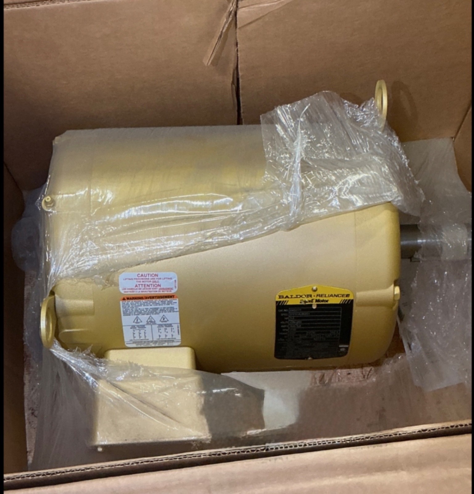 New Baldor EM3710T 7.5hp TEFC Motor 230/460V 60Hz 3ph 1800RPM 213T Frame 2134 5D