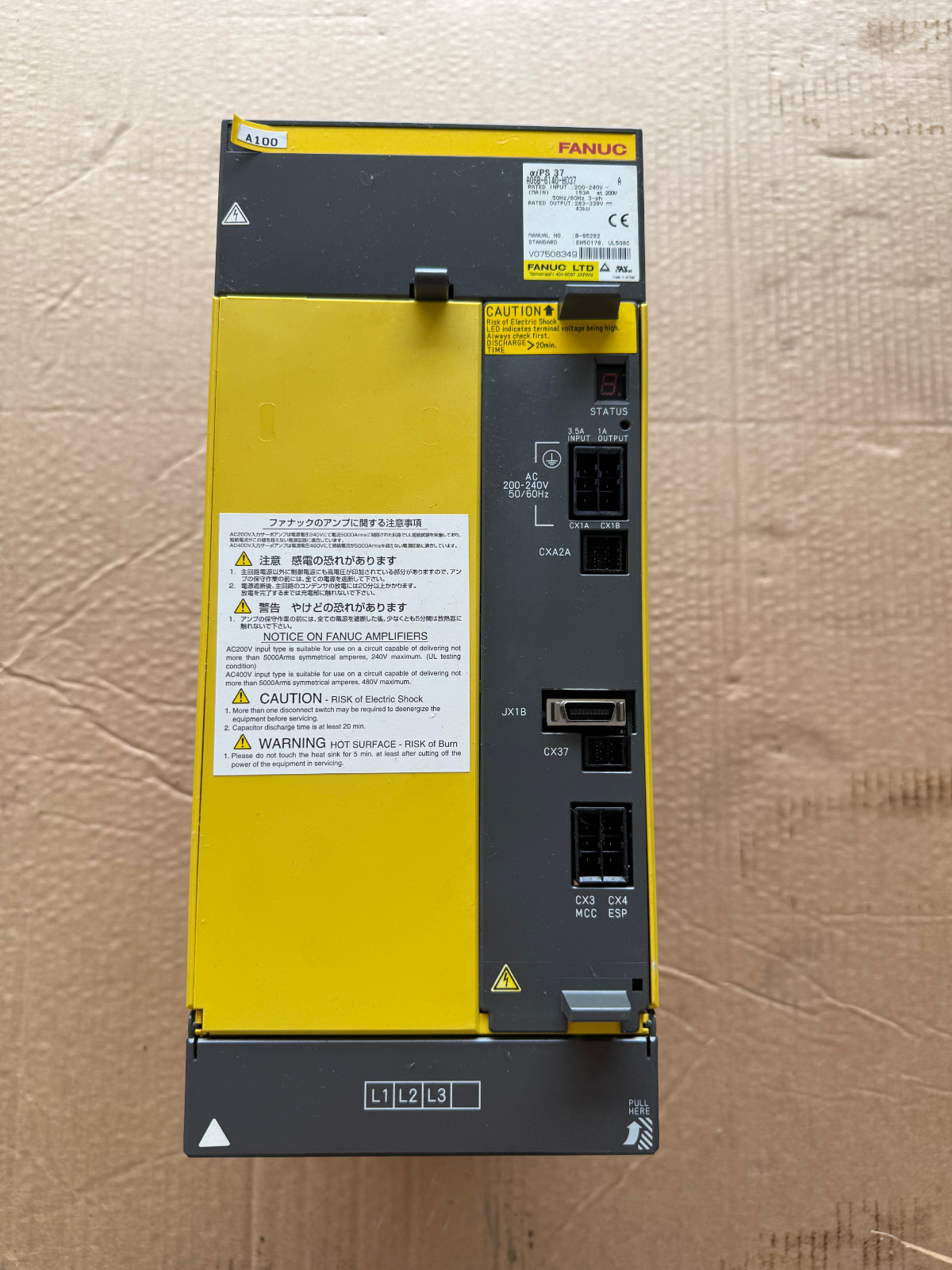FANUC aips37 A06B-6140-H037