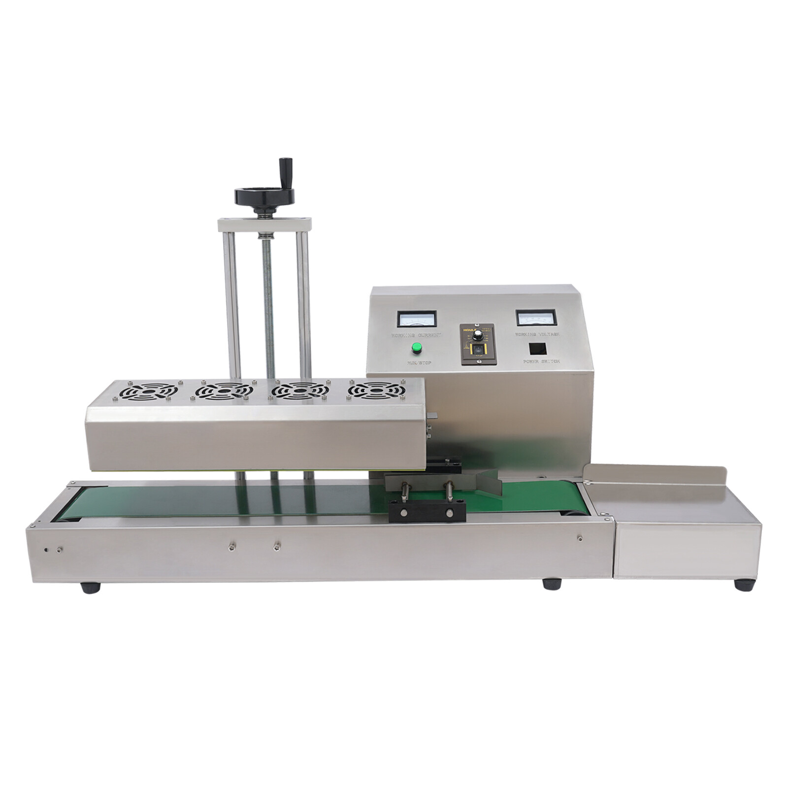 20-100mm Bottle Cap Automatic Sealer Continuous Induction Sealing Machine 1800W