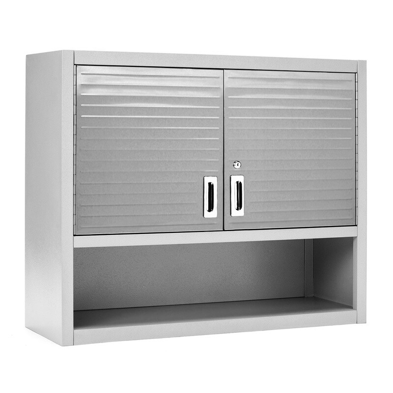 Seville Classics UltraHD® Double Door Wall Cabinet w/ Keys, 36″ W x 12″ D x 30″