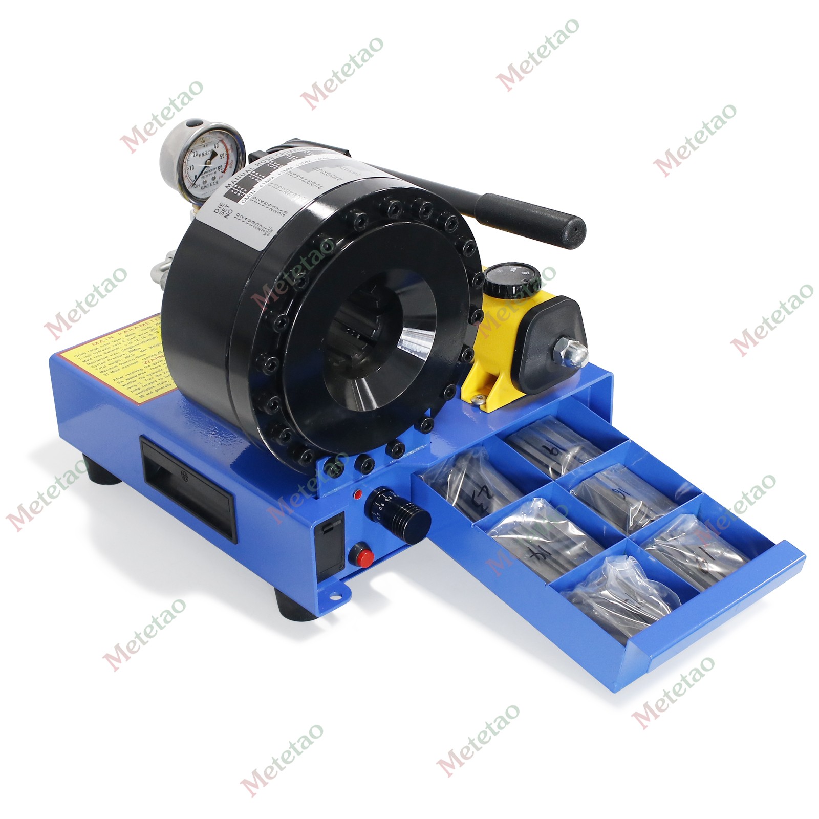High Pressure Manual Hydraulic Hose Crimper Hose Pipe Crimping With 8 sets Molds