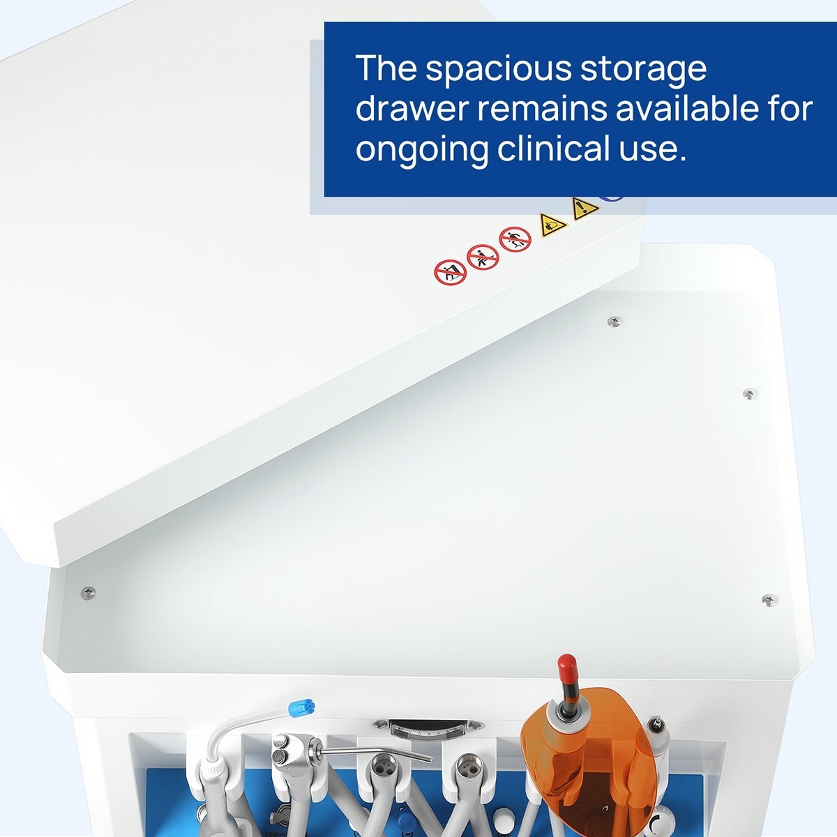FDA Portable Dental Delivery Unit System Compressor Scaler Curing High Suction