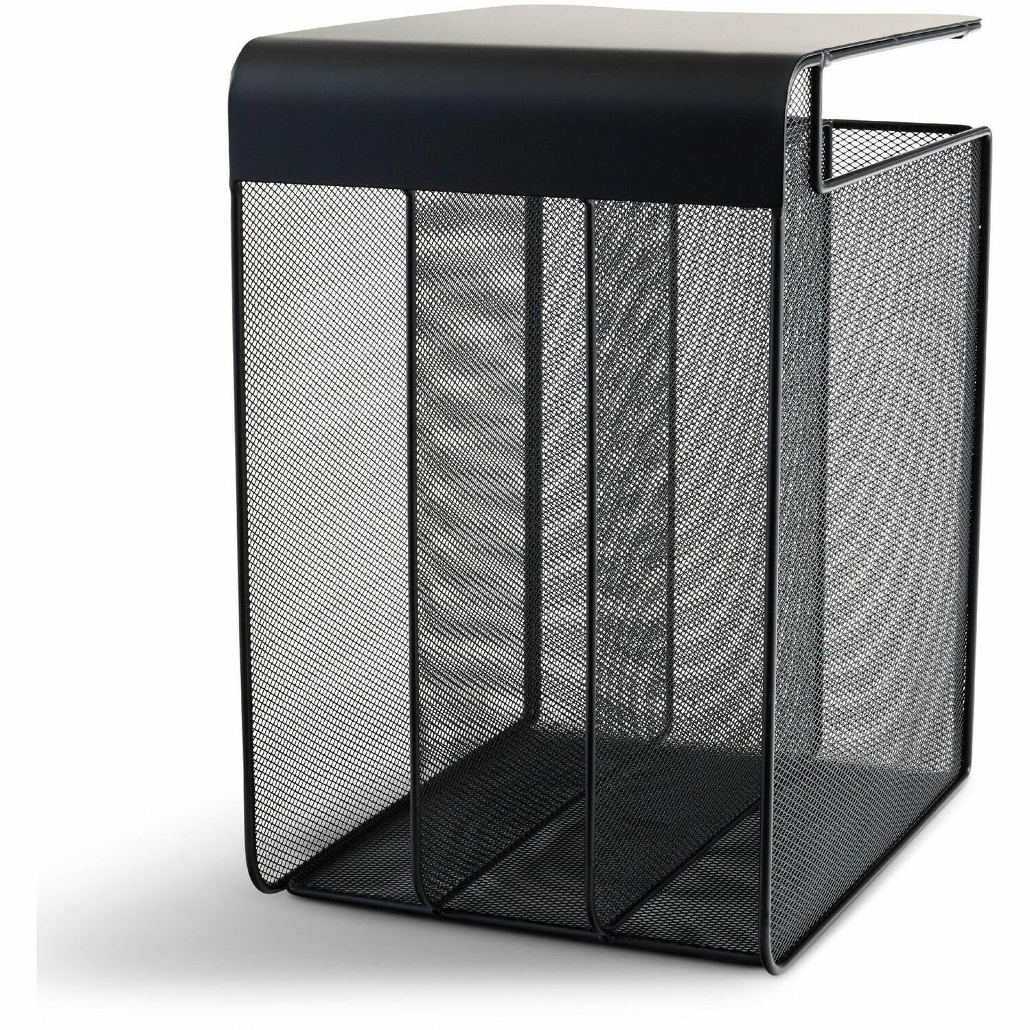 Safco Onyx Hanging Desktop Organizer 3 Vertical Trays Under-Desk Storage 3243Bl