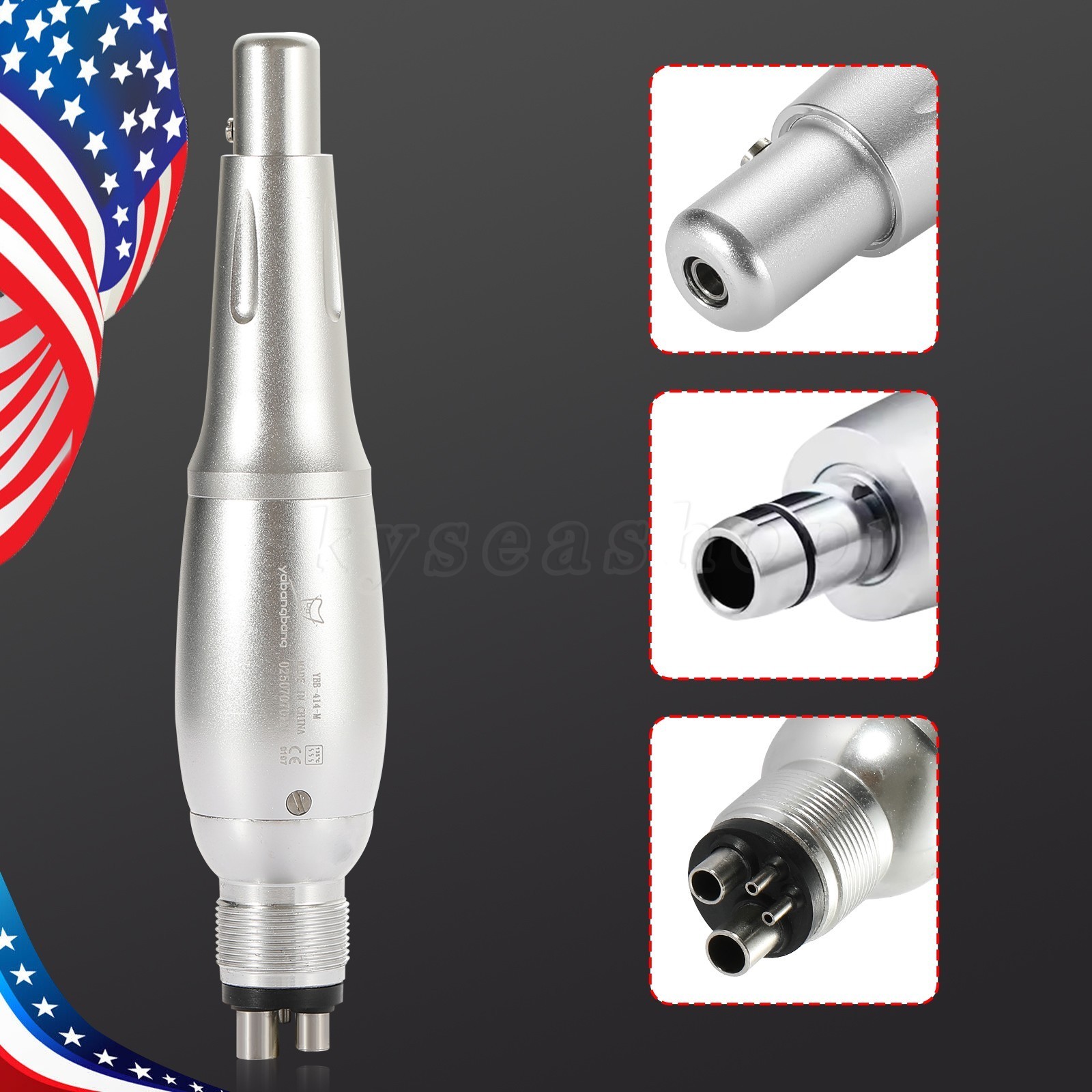 1-5* Dental Hygiene Prophy Handpiece Air Motor 4Holes 4:1 Nose Cone 360°Swivel
