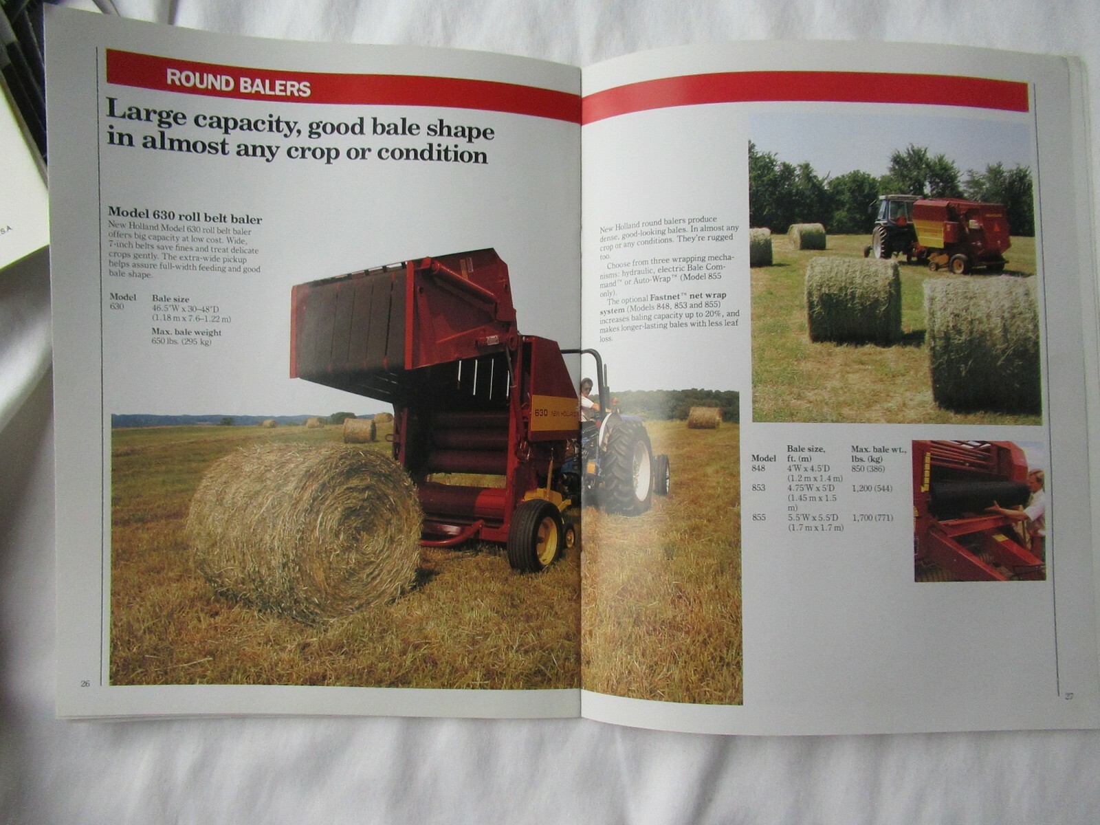 2000 Ford New Holland buyer’s guide Ford New Holland products brochure