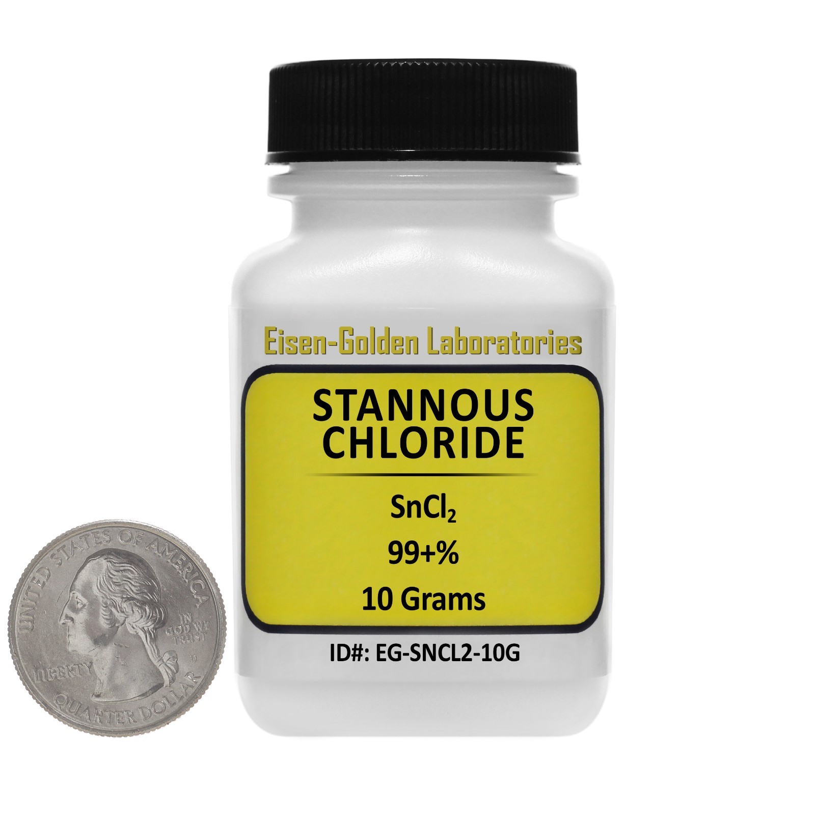 Stannous Chloride [SnCl2] 99+% ACS Grade Powder 10g in a Space-Saver Bottle USA