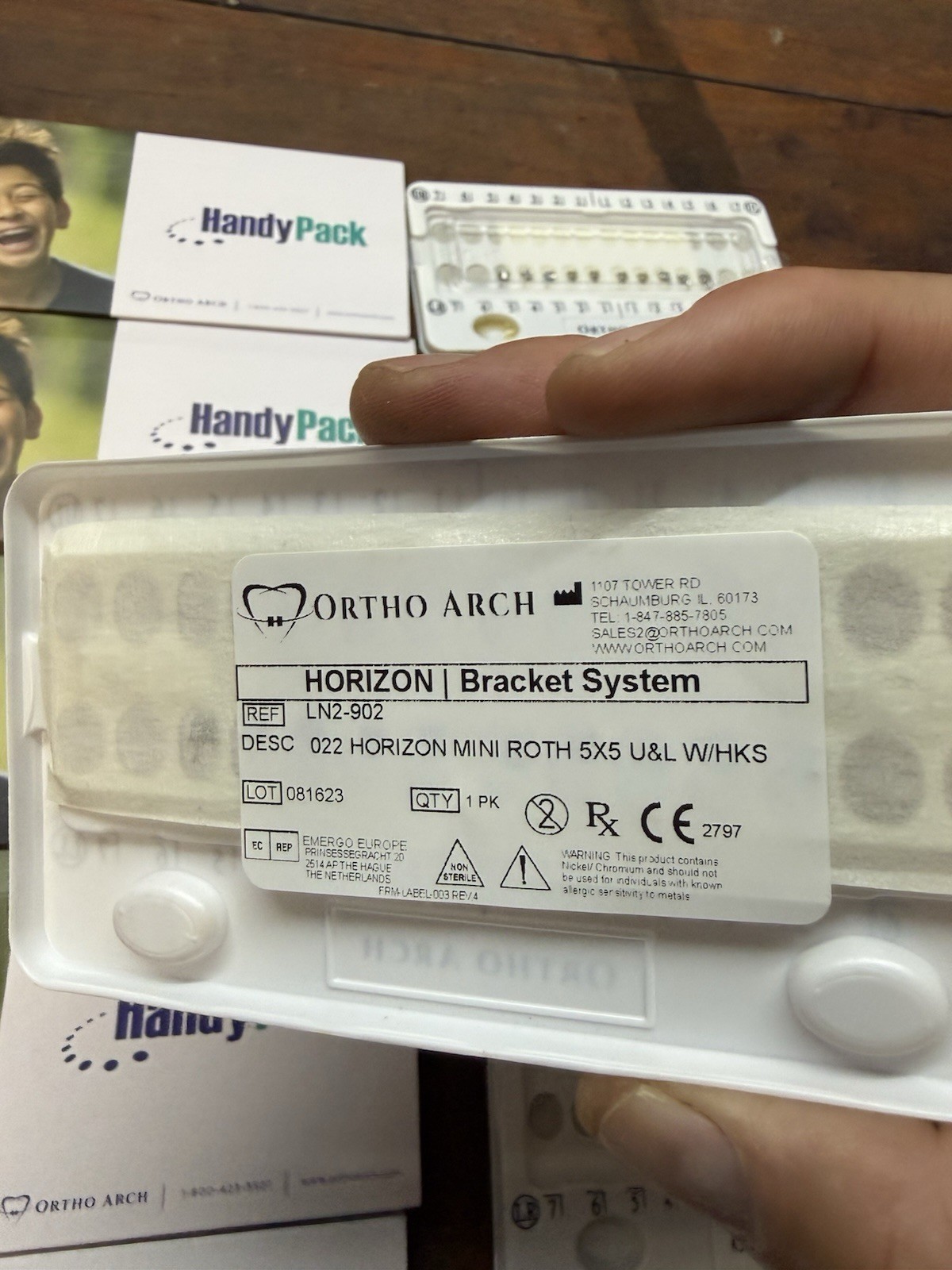 Ortho Arch LN2-902 Horizon Mini Roth .022 Partial Bracket Lot 5 Trays