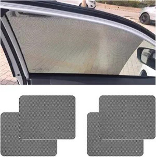 4 PCS Static Cling Car Side Window Sunshades, 16.5″×15″ Reusable Window Film fo